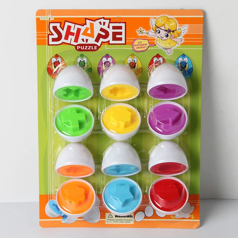 

NEW Paired eggs Gashapon Clever egg Exercise the brain Baby toys Emulation puzzle toy Coordination of hand and brain 6 PCS/Set