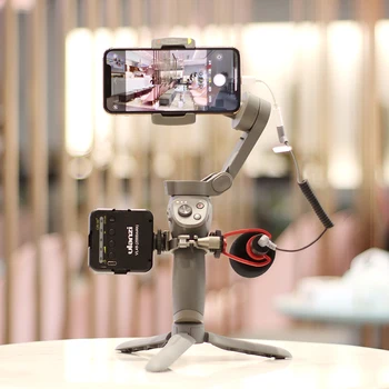 

UURig Double Cold Shoe Mount Bracket Adapter For DJI Osmo Mobile 3 Accessories Quick Release Mic Light Expansion Folding Holder