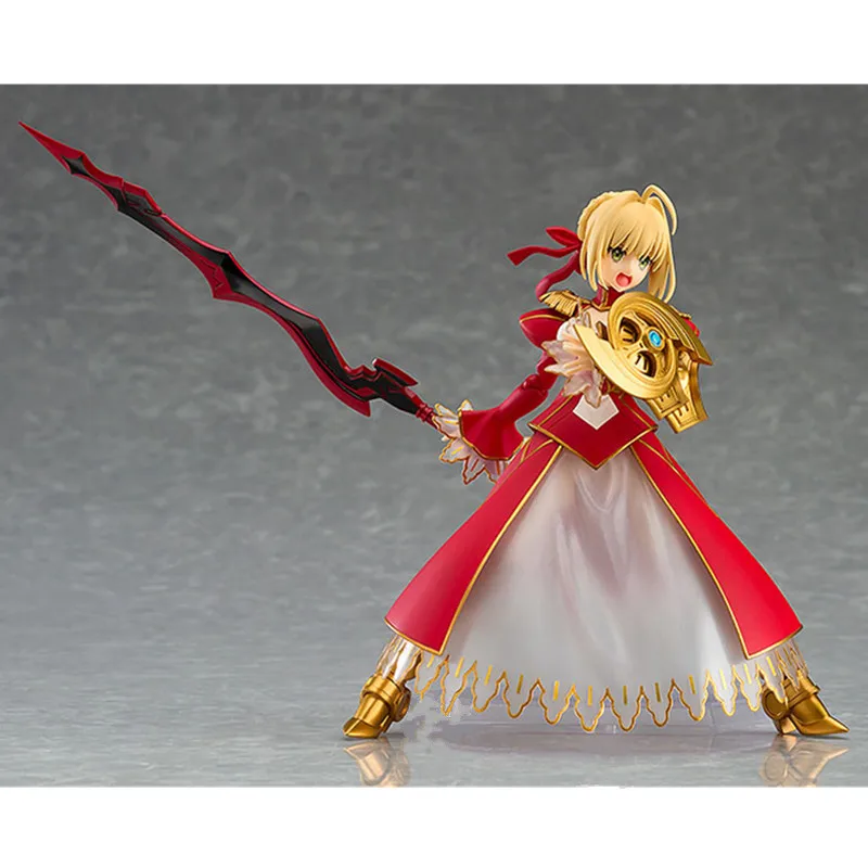Fate Stay Night Fate Red Saber Nero Saber подвижные фигурки ПВХ Brinquedos Коллекционные Фигурки игрушки для подарка на Рождество A129