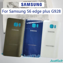 Для SAMSUNG Galaxy S6+ S6 edge plus G928 G928F задняя крышка батарейного отсека задняя стеклянная крышка Корпус чехол Замена батарейного отсека