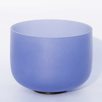 

8 Inch Navy Blue Indigo A Note Third Eye Quartz Crystal Singing Bowl - Yoga