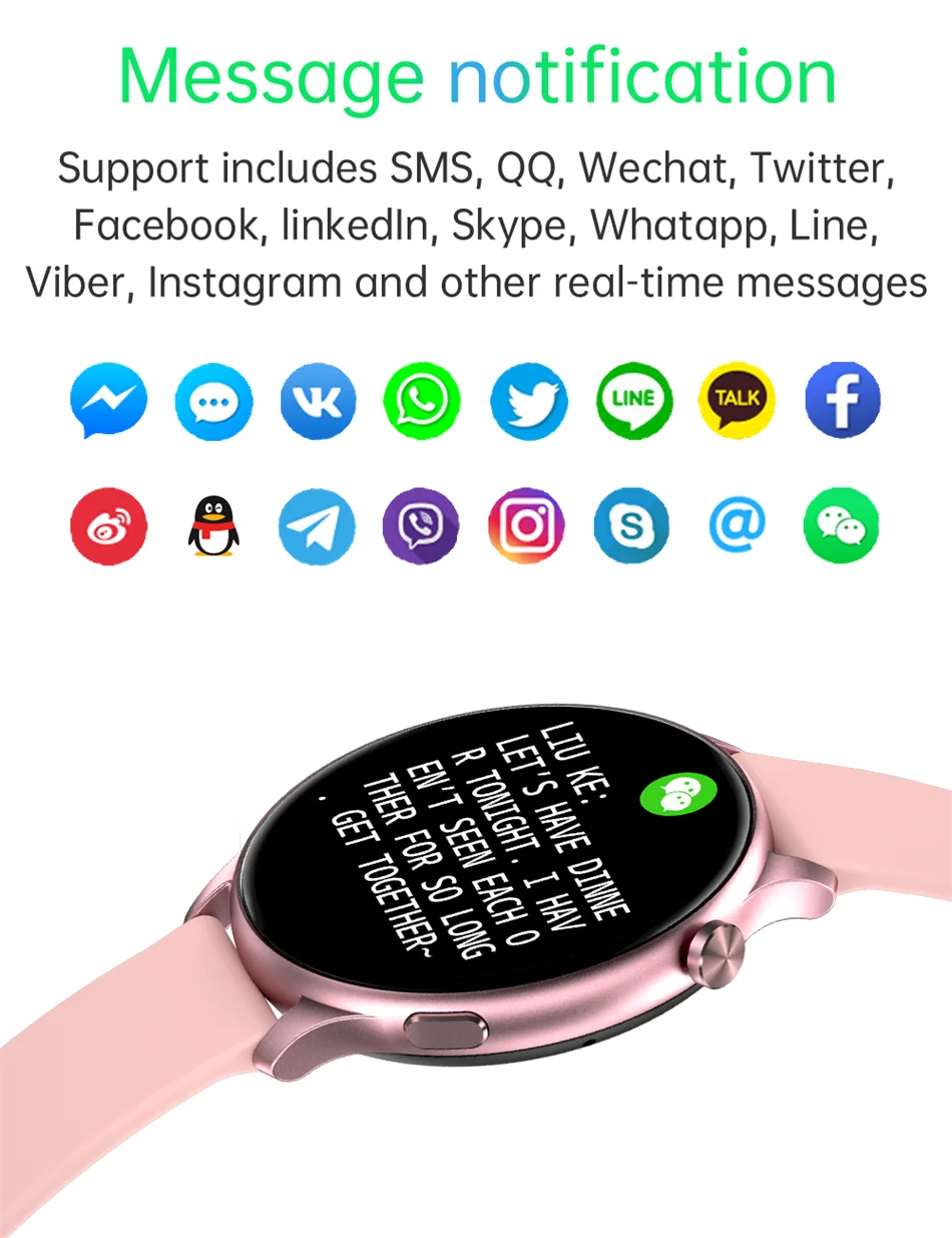 2022 New Bluetooth call Smart Watch Women Men Dynamic dial Information Remind Sports Multifunctional Waterproof Smartwatch+Box