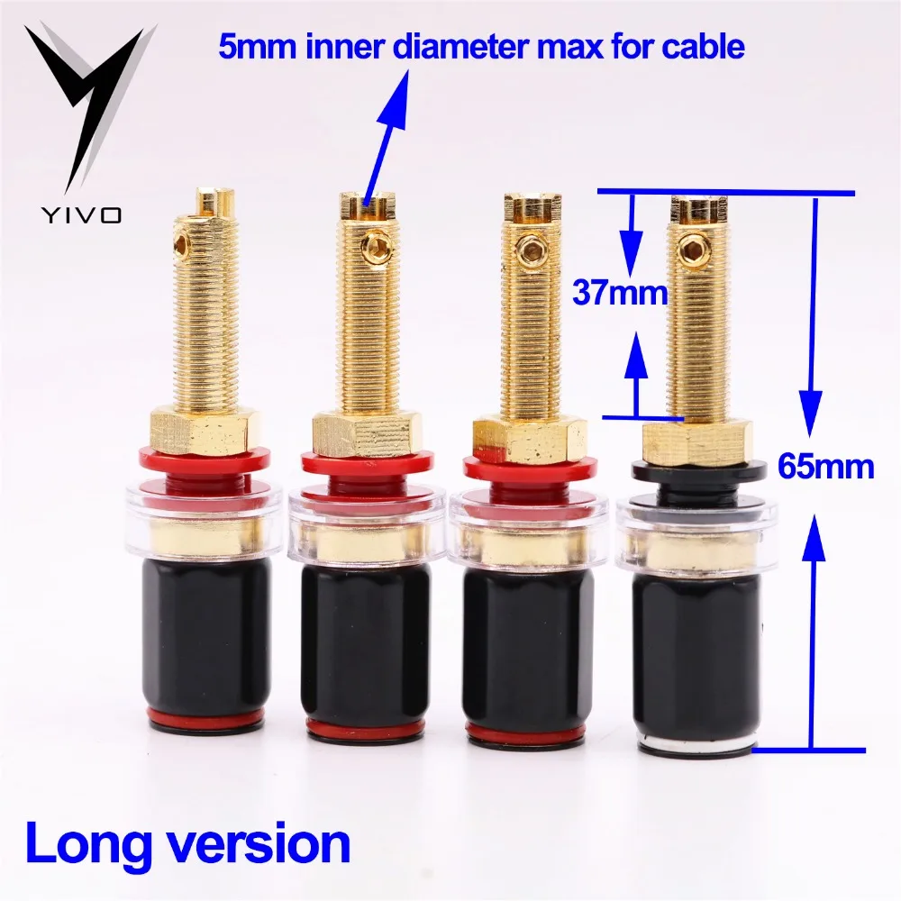 4 шт. Hi End HiFi Колонка звуковой усилитель мощности терминал длинный короткий