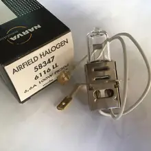 NARVA 58347 6.6A 100 Вт PK30D male, аэродромные галогенные 6116 LL лампы