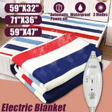 6 размер регулировка температуры электрический нагреватель одеяло с одним двойным нагревателем для тела одеяло с подогревом Термостат Электрическое нагревательное одеяло