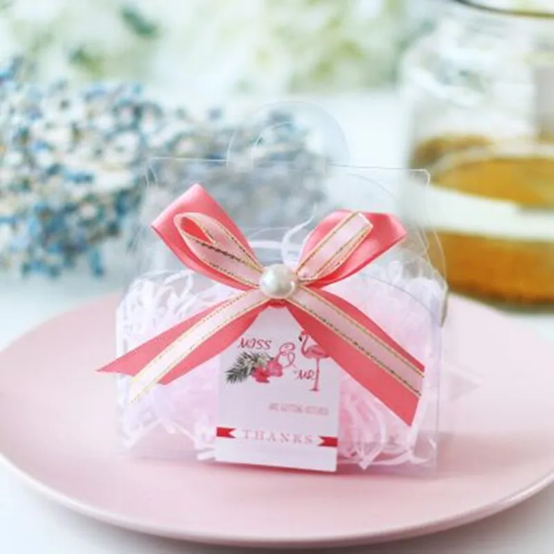 same as color Стиль DIY 10 шт 10x11x3,5 см Спасибо Европейская оригинальная сумочка коробка красивая прозрачная коробка Индивидуальные свадебные предметы снабжения коробка - Цвет: same as color