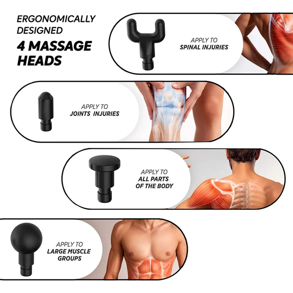 Vibrating Therapy Device Massage Body Muscles Yoga Low Back Pain Multicolor 2500mah Bodybuilding Crossfit Durable Shoulders