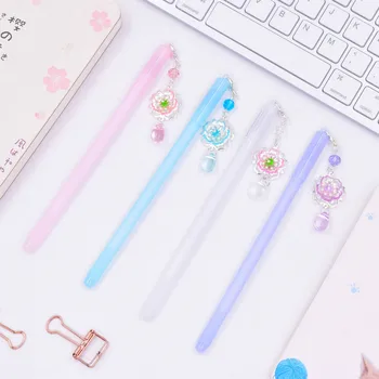 

24PCS Student Stationery Office Supplies Creative Water-based Pen Black Signature Pen Cartoon Lovely Pendant Gel Pens