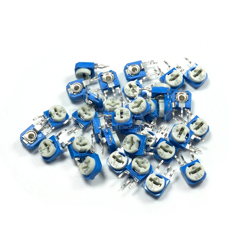 Trimmer Potentiometer 20pcs RM063 RM-063 100 200 500 1K 2K 5K 10K 20K 50K 100K 200K 500K 1M ohm Trimpot Trimmer Potentiometer variable resistor adjustable resistor