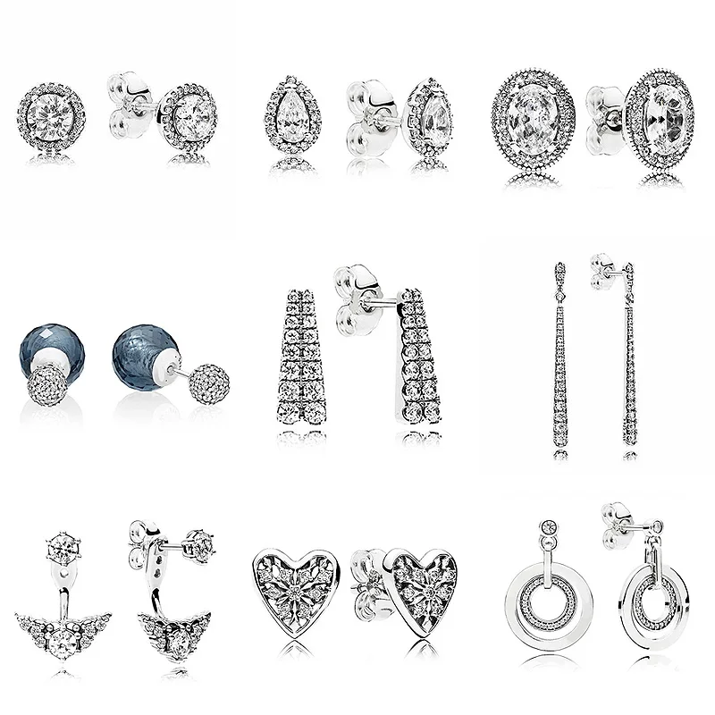 

Vintage Radiant Teardrops Shooting Earring 925 Sterling Silver Hanging Earrings Studs For Women Gift Fine Fine Jewelry