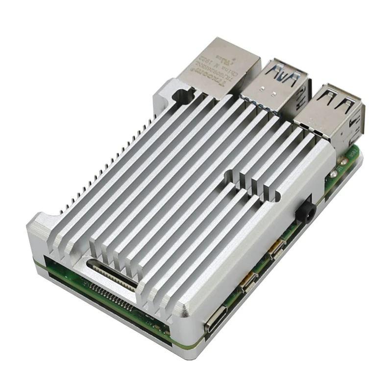 Для Raspberry Pi 4 Модель B защитный чехол из алюминиевого сплава/пассивный охлаждающий корпус металлический корпус тепловыделение для Pi 4