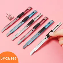 5 шт. резак для студентов универсальный нож оснастки острый выдвижной нож для Рисование рисунок эскиз школьные канцелярские творческие принадлежности