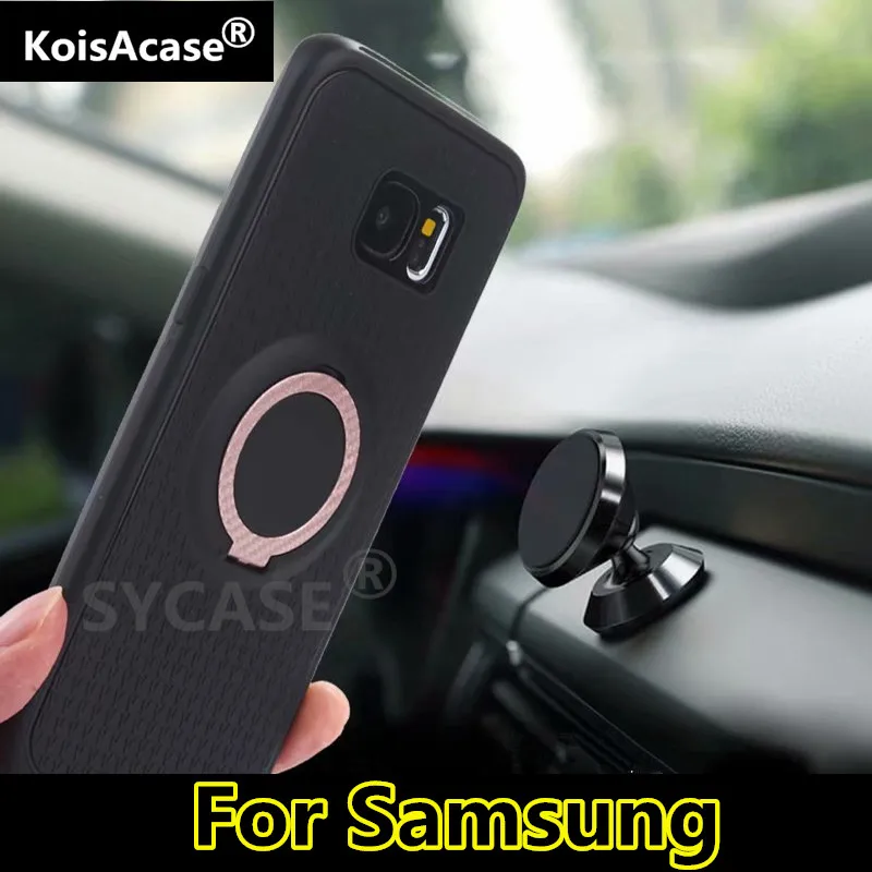 KoisAcase кольцевой держатель Мобильный телефон чехол для Samsung S7 Edge S8 S9 S10 Plus Note 8 9
