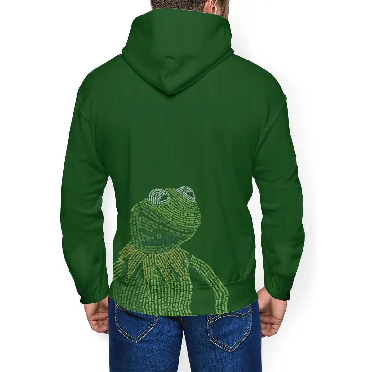 Muppet Шоу толстовка это не просто Bein Kermit толстовки полиэстер большой пуловер Толстовка Длинные мужские толстовки