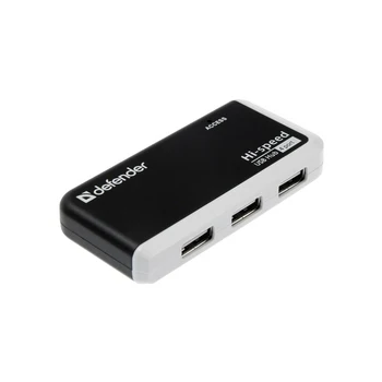 

Splitter Defender Quadro Infix USB2.0, 4 ports, cable 0.8 m, black and white 4991474