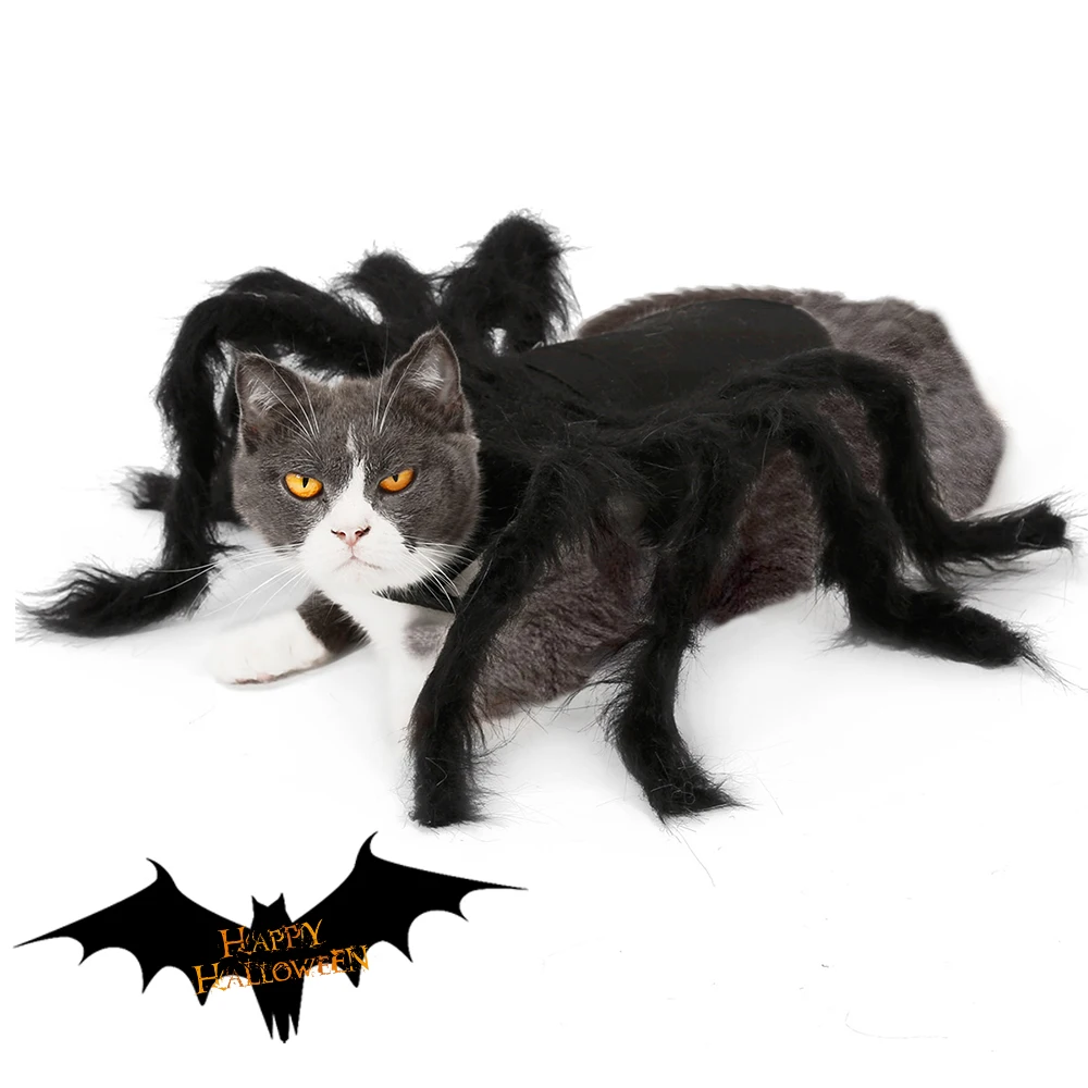 

Pet Dogs Halloween Spider Clothes Pet Cosplay Costume for Puppies Cat Spider Wing Halloween Role Play Dressing Up Party Clothes