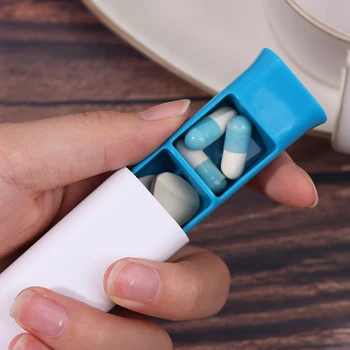 

Medical Kit Portable Three Grid Medicine Box Storage Boxes 1 PC Storage Holder Travel Accessories Plastic