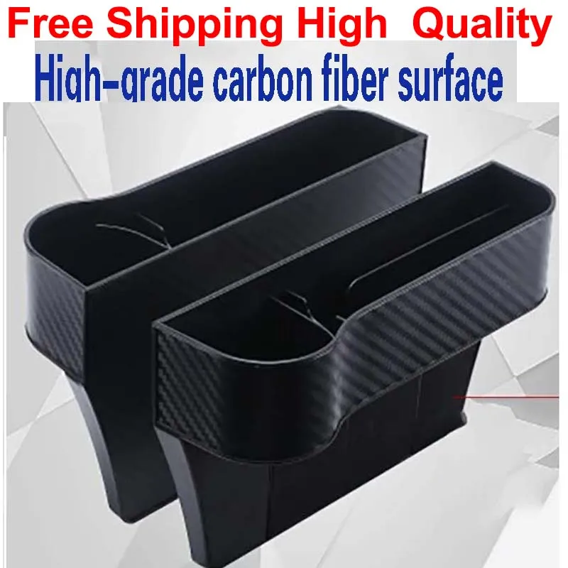 Car Seat Crevice Storage Box Slot Multi-function Car Organizer Car Foldable Quilted Cup Holder For Universal Wallet Phone Cards