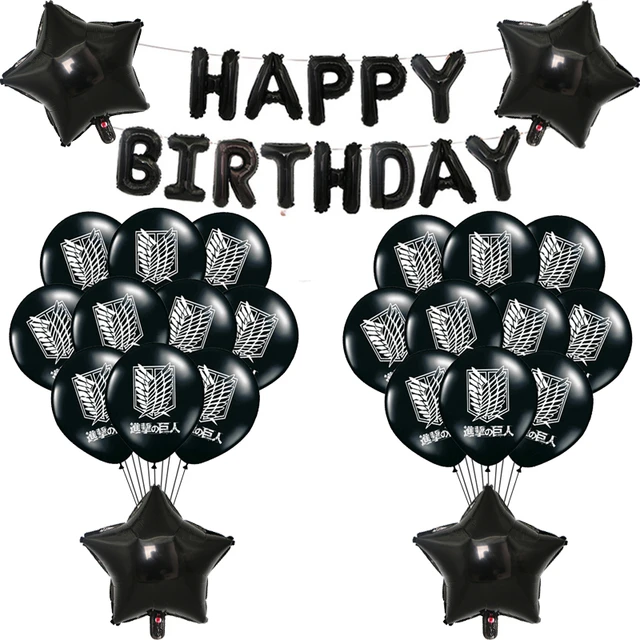 Jogo de tiro splatoons feliz aniversário festa decoração polvo látex balão  banner bolo topper festa supplise