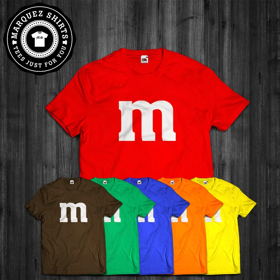 

T Shirt M & M Halloween Candy Costume Gift Funny Tee
