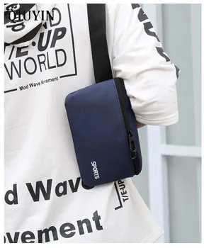 

Qiuyin Luxury Brand Security Money Belt Nylon Oxford Cloth Men/male Waist Bag Sports Bum Bag Supreme Fanny Pack Zip Pouch Chest