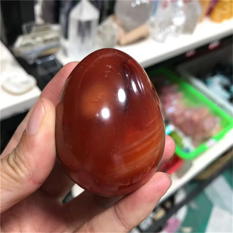 Natural Carnelian Eggs Quartz Crystals Healing Gemstone Agate Yoni Eggs For Halloween Gifts 4