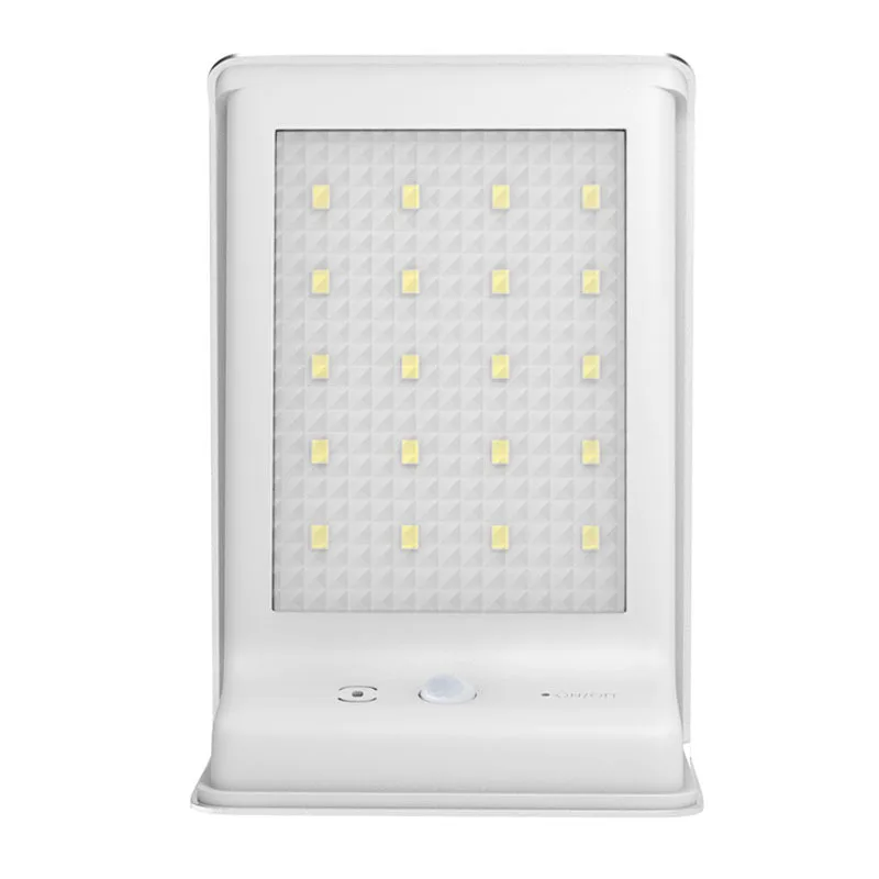 Солнечного света 20LED человеческим голосом зондирования настенный светильник Открытый Двор Бытовая лампа для подсветки многофункциональная настенная лампа