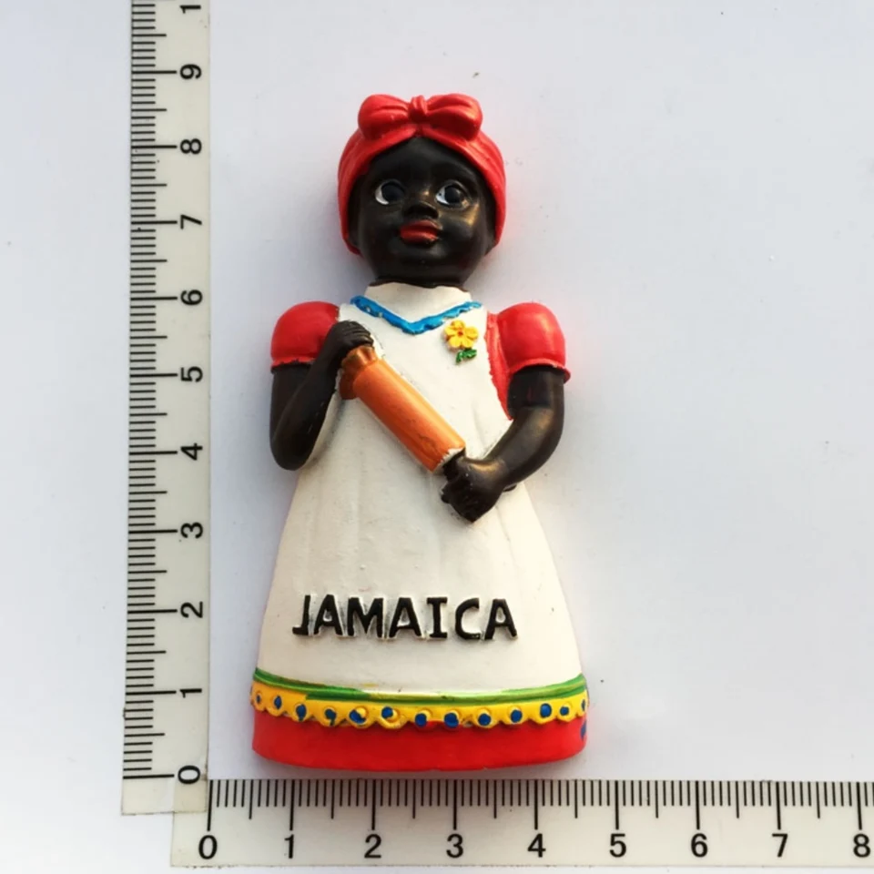 Calamita Frigorifero 3D Giamaica – Souvenir Viaggio In Resina – Dimensioni 8x7.5 Cm – Decorazione Casa E Ufficio