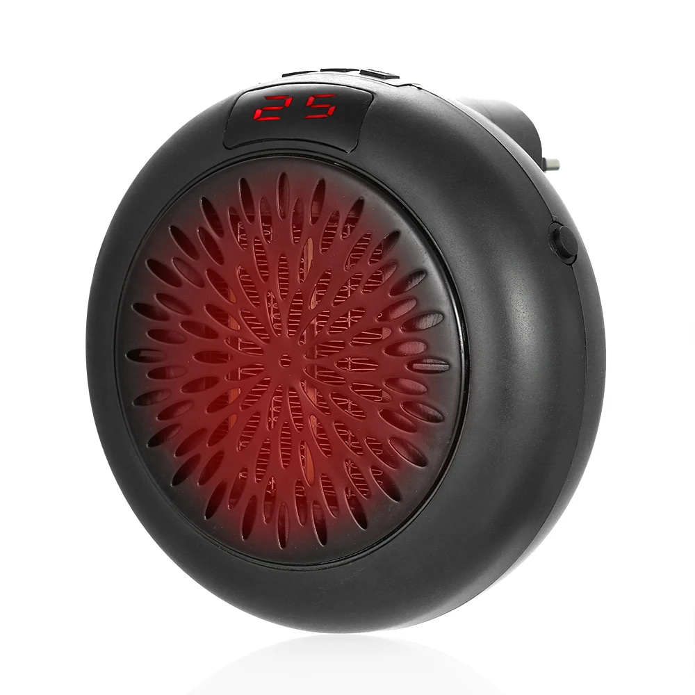 

220V 900W Electric Heater Mini Fan Heater Desktop Household Adjustable Plug-in Wall Handy Heating Stove Radiator Warmer Machine