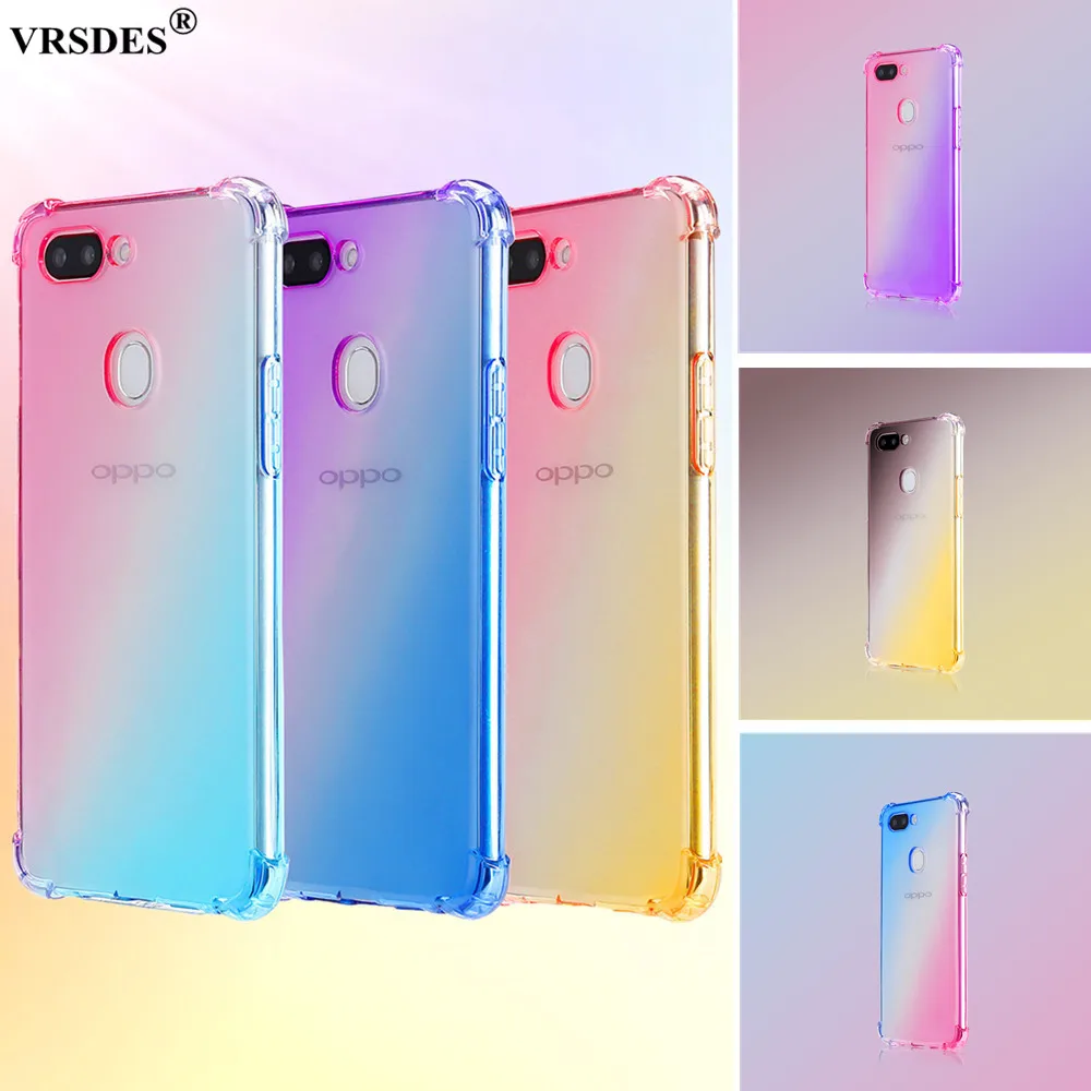 Цветная Противоударная задняя крышка для OPPO RX17 Neo R17 Pro R15x роскошная Силиконовая
