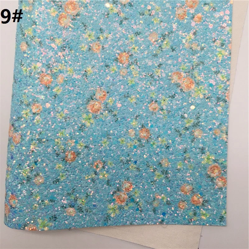 9 1 шт. 21X29 см массивная блестящая кожа, розовый блеск с принтом кожаные листы для изготовления луков LEOsyntheticoDIY T361B - Цвет: 9