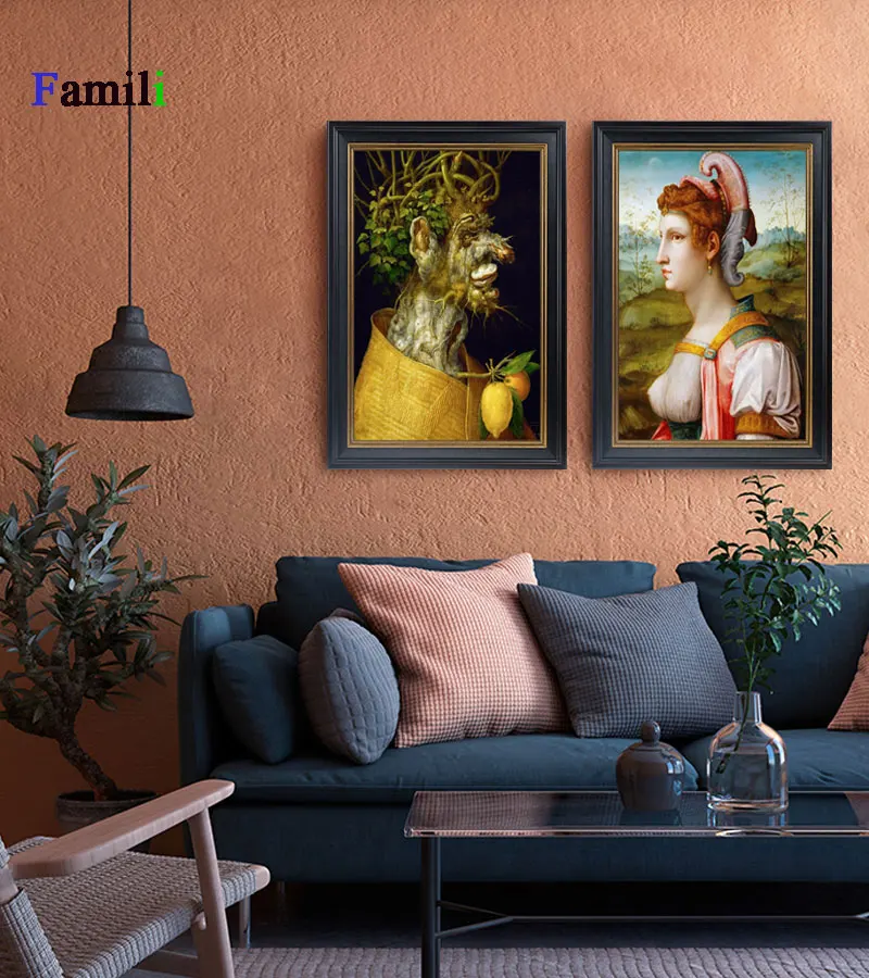 

Cuadros Vintage Classical Style Canvas Print Painting Poster Art Wall Pictures for Living Room Retro Character Body Home Decor13