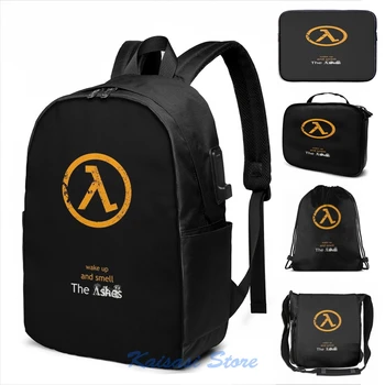 

Funny Graphic print Half-Life Lambda Poster - Flat USB Charge Backpack men School bags Women bag Travel laptop bag