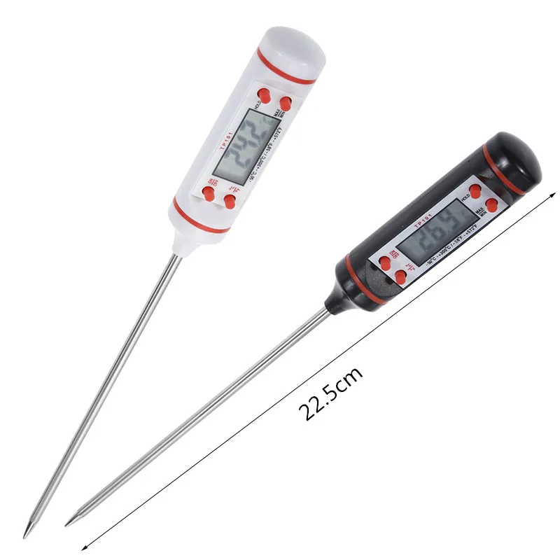 Anpro Kitchen Digital Food Thermometer Long Probe Electronic Cooking  Thermometer For Cake Soup Fry BBQ Meat With Battery - AliExpress