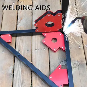 

1pc Welding Magnetic Holder Strong Magnet 3 Angle Arrow Positioner Locator Power Soldering Tool Welder