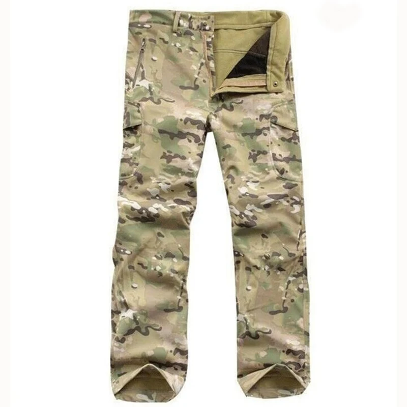 Мужские камуфляжные флисовые брюки TAD водонепроницаемые ветрозащитные штаны из