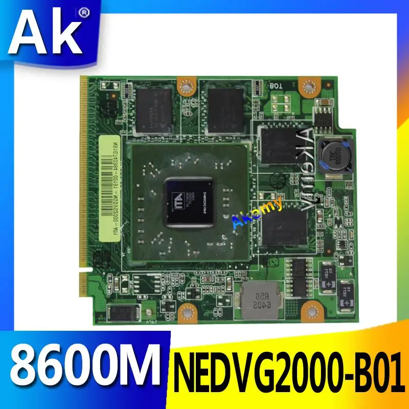 AK F8 NB8P 08G2041NV20I 08G2041NV20Y NEDVG2000-B01 600 8600M GT Video VGA card for ASUS F8s F8VR F8SV F8T F8D F8TR F8VA F8V | Компьютеры и