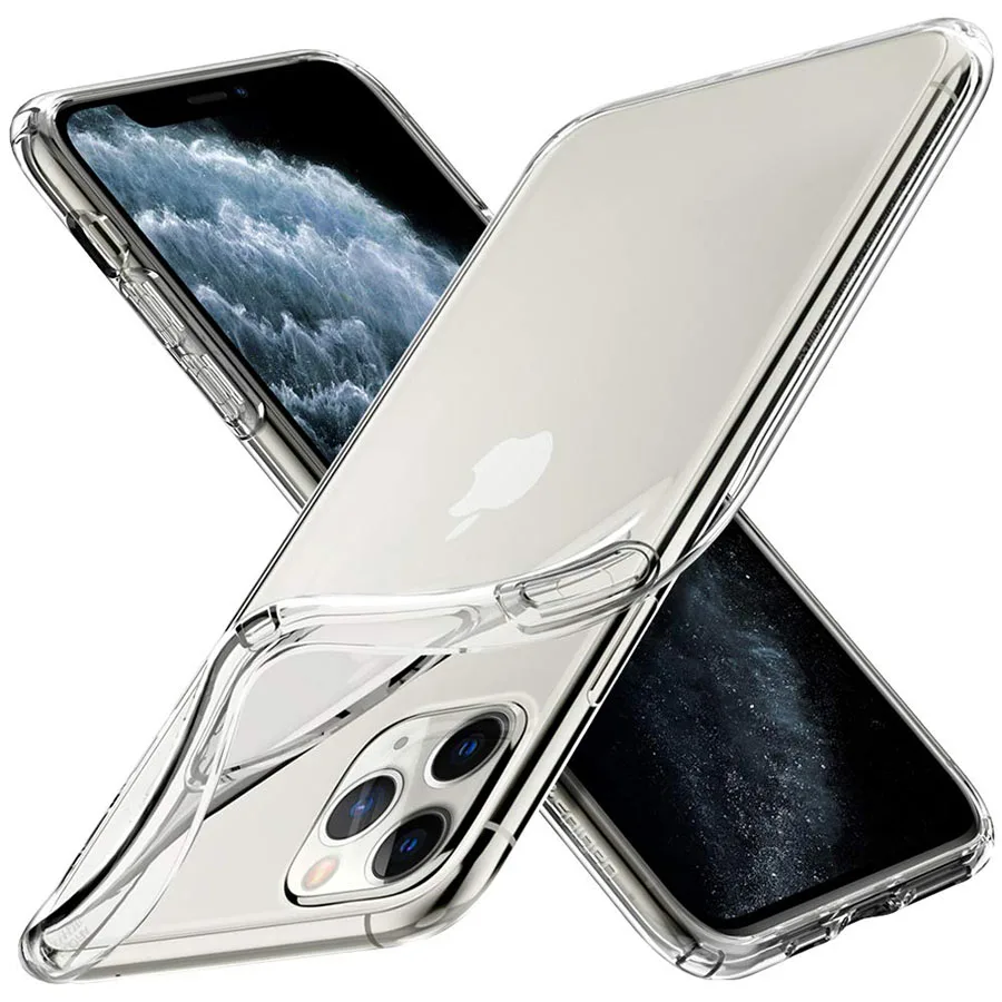 

Transparent TPU Soft Case For Apple iPhone 11 Pro Phone Silicone Case Cover Case For iPhone 11 2019 on iPhone 11 Pro Max 2019