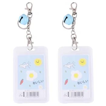 

4Pcs Chic Card Cover Practical Badge Holder for Student Worker Staff