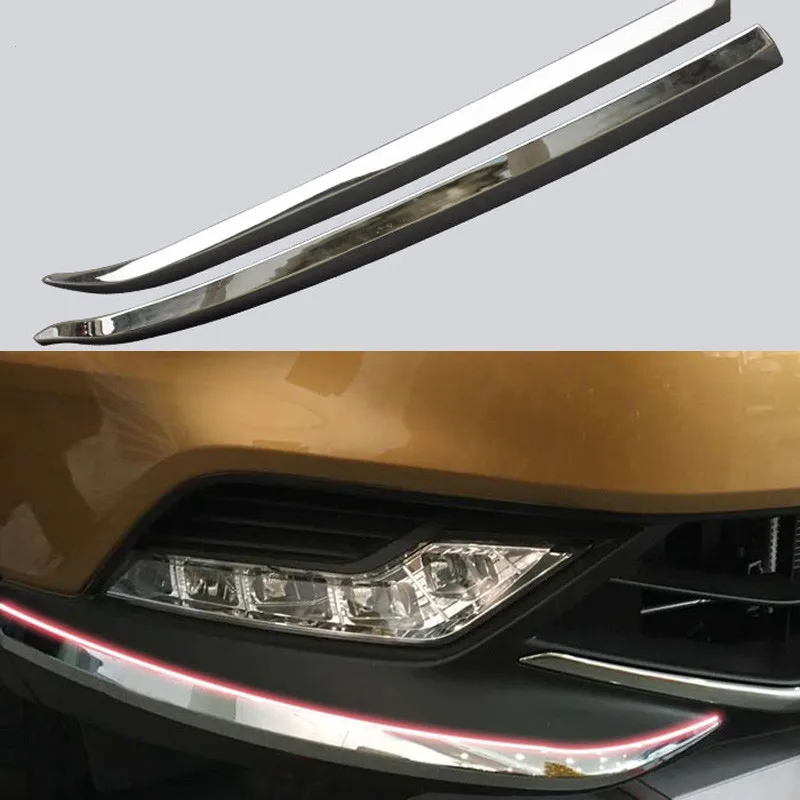 front bumper cover Trim corner scratch scuff protector Trim decorative strip Fit for Nissan Qashqai 2016 2017|Chromium Styling| - AliExpress