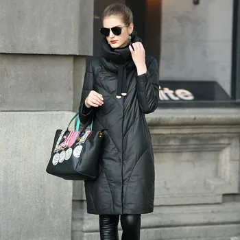 

Natural Women's Real Genuine Leather Jacket Sheepskin Down Coat Autumn Winter Coat Women Clothes 2020 Korean Vintage Tops ZT4053