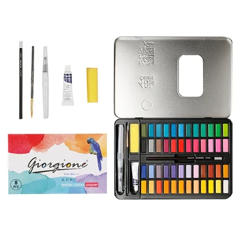 

72pcs/set 48 Colors Children Gifts Stationery Art Supplies Pearlescent For Brush Pen Professional Watercolor Paint Beginners