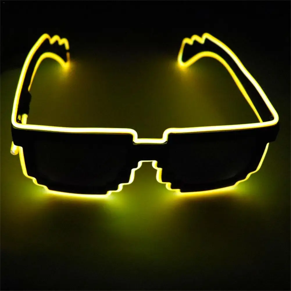 Вечерние светодиодные очки EL Cold Light Source, голосовые люминесцентные очки Gafas Led для клубных вечерние и звуковые контроллеры