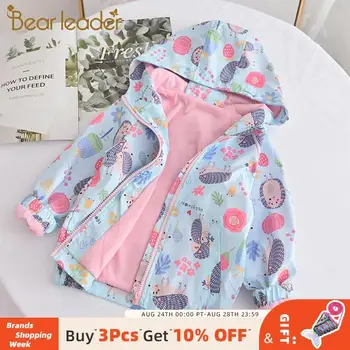 

Bear Leader Kids Autumn New Thin Clothing Kids Long Sleeve Print Cartoon Hoodied Coats Children Fashion Outerwear Casual Jackets