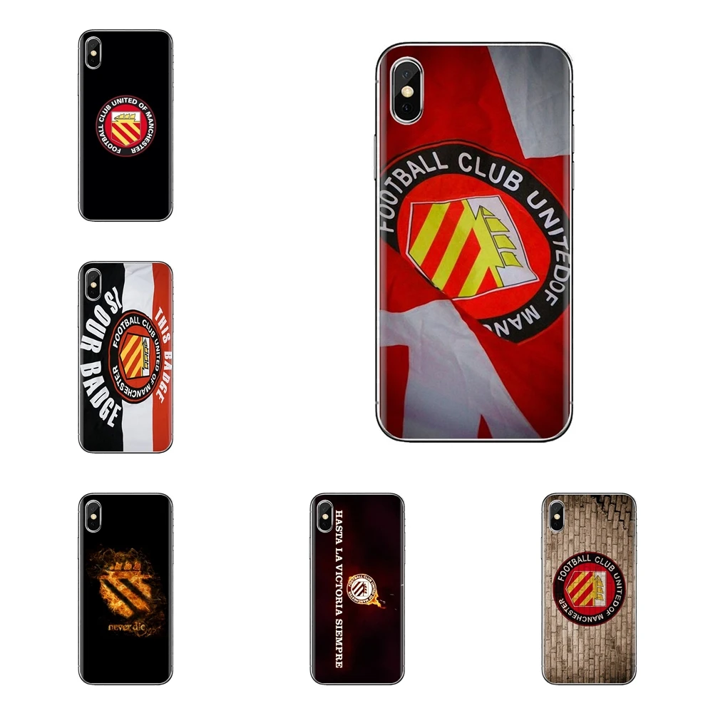 FC united of manchester Logo For Huawei Mate Honor 4C 5C 5X 6X 7 7A 7C 8 9 10 8C 8X 20 Lite Pro Transparent Soft Cases Covers |