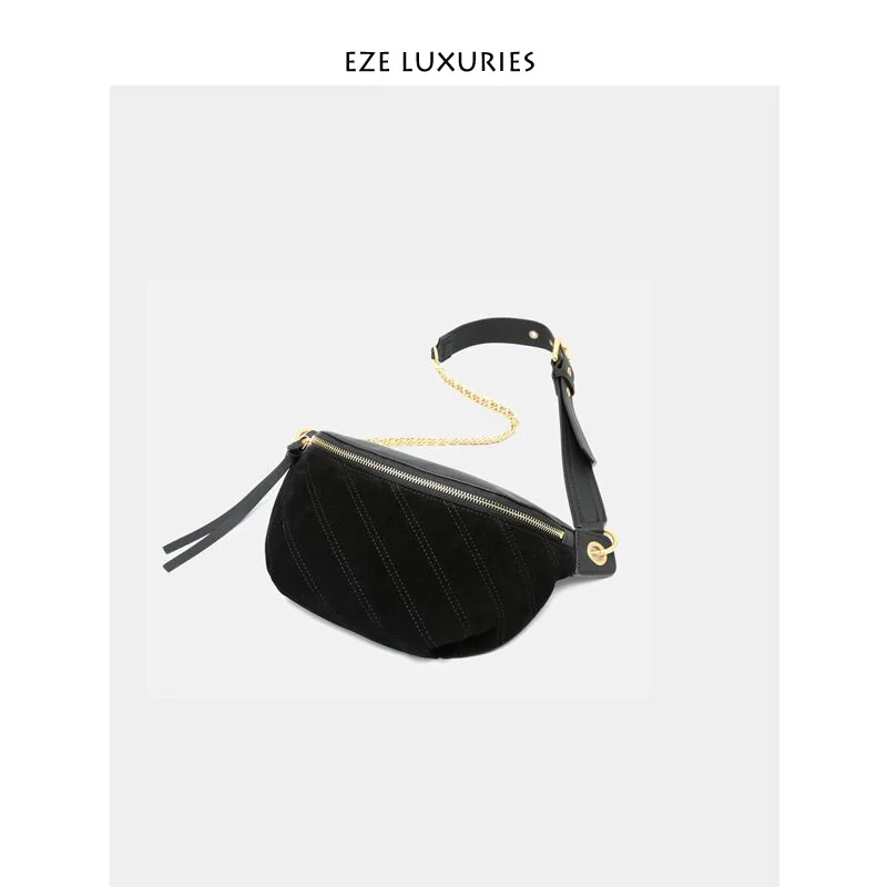 

Genuine Leather Shoulder Wallet Women's Autumn & Winter 2020 New Style Suede Versatile Versatile Fashion Simple Shoulder Bag Lar
