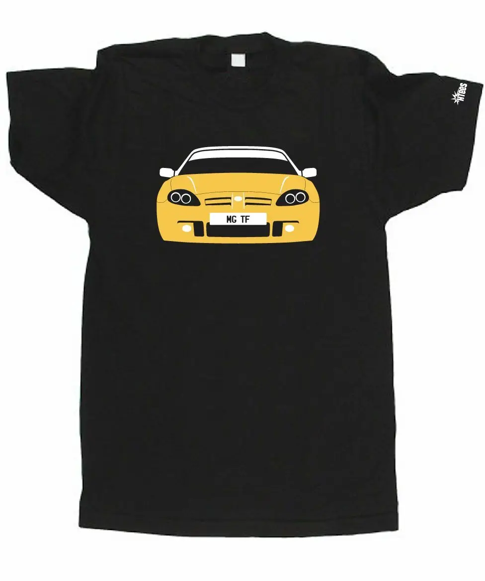

CUSTOM HTees T-shirt - MG F and MG TF (MGF MGTF), Pick car colour & plate S-XXXL Chinese Style