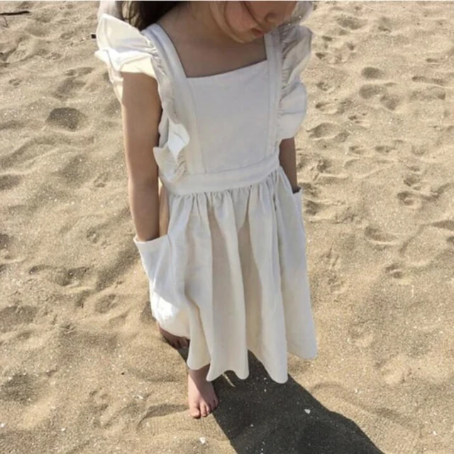 New Brand Baby Girls Dresses Korean Japan Style Summer Kids Girls Dress Ruffles Kids Girl Clothing Causal Princess Dress 4