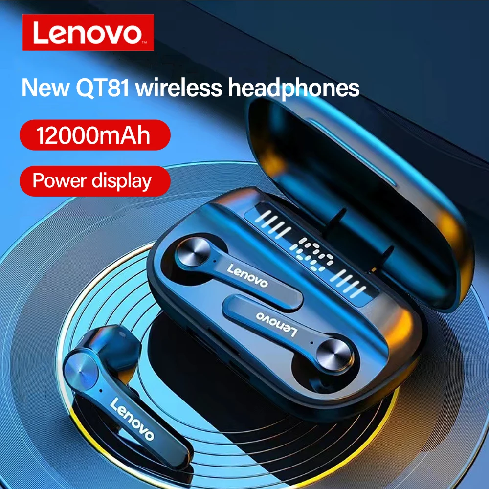 Lenovo QT81 Обновление версии Наушники-вкладыши TWS беспроводные наушники Bluetooth