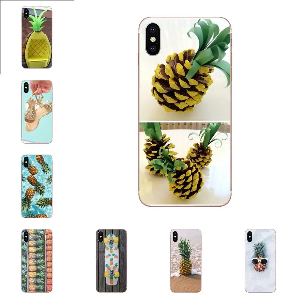 ТПУ симпатичный чехол ананасов для Huawei Honor 4C 5A 5C 5X6 6A 6X7 7A 7C 7X8 8C 8S 9 10 10i 20 20i Lite рro |